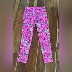 Lilly Pulitzer Mid Rise Legging “Purposefully Pink”, Sz S